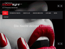 Tablet Screenshot of nightclub-moonlight.com